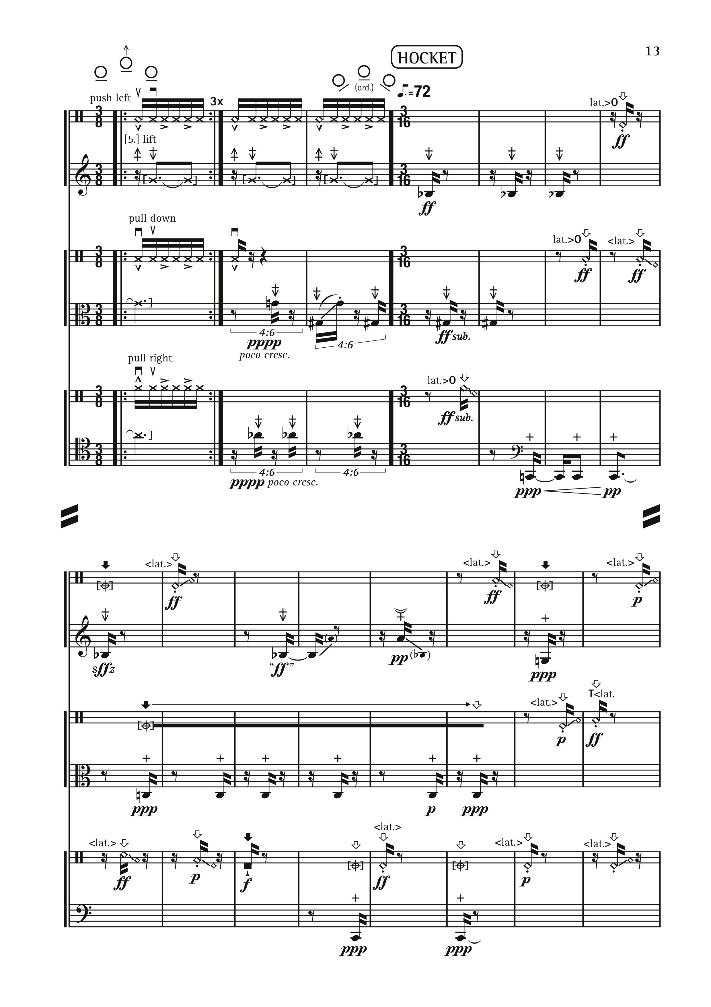 chippewa — al tallone (score excerpt)