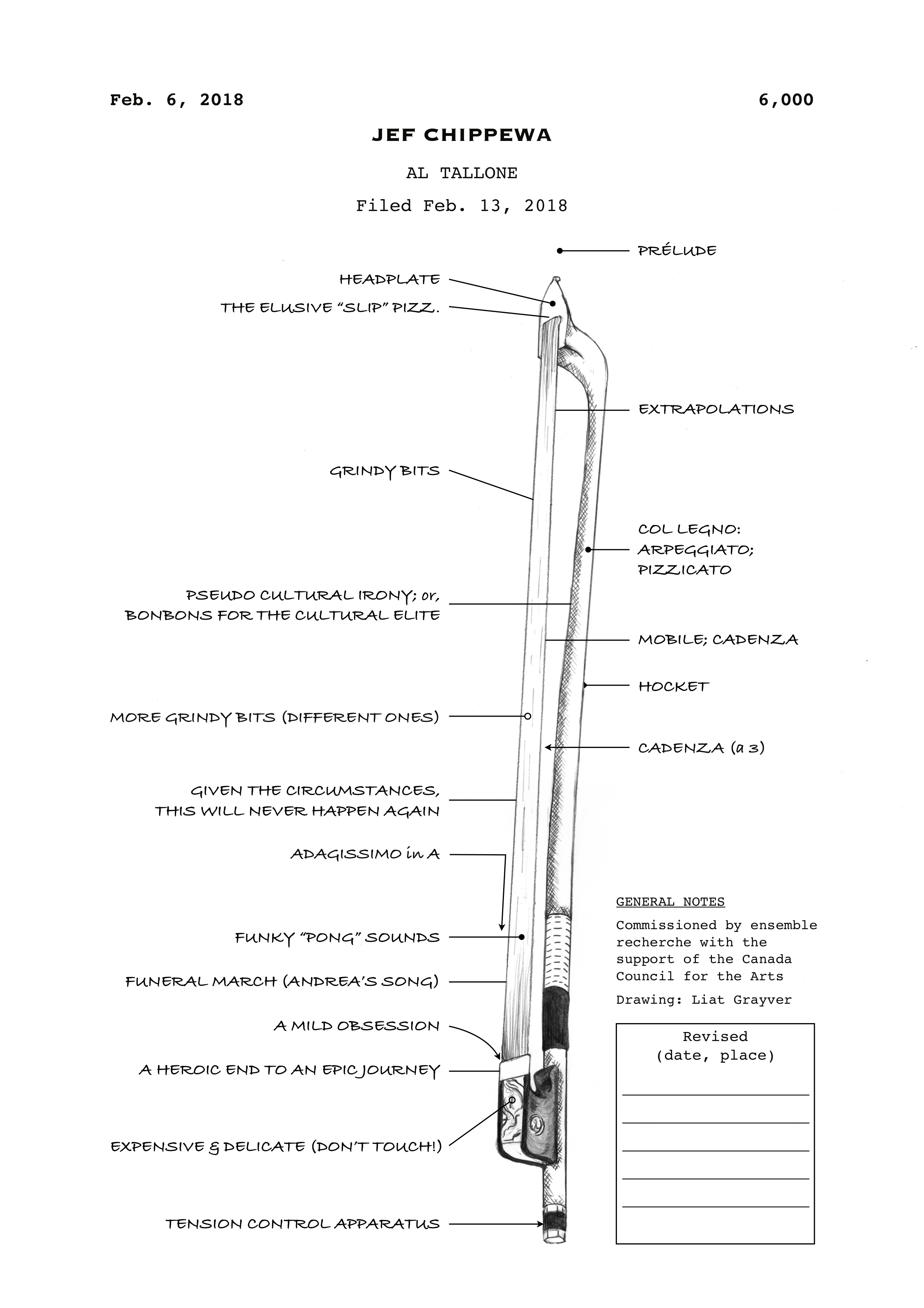 chippewa — al tallone (programme note)